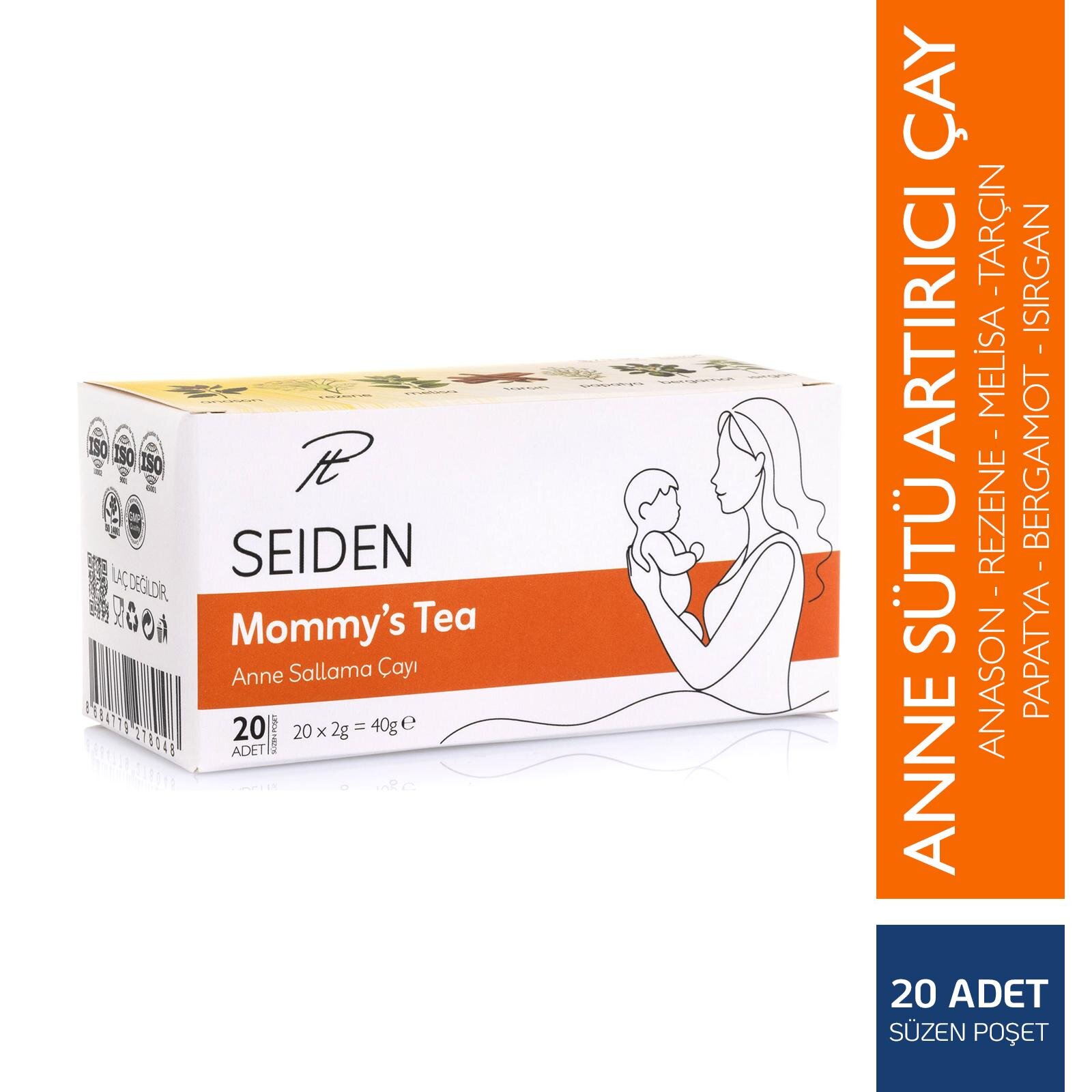 Anne Süt Arttırıcı Çayı | Sallama, Demleme 7 Farklı Doğal Içerikli Çay 20'li