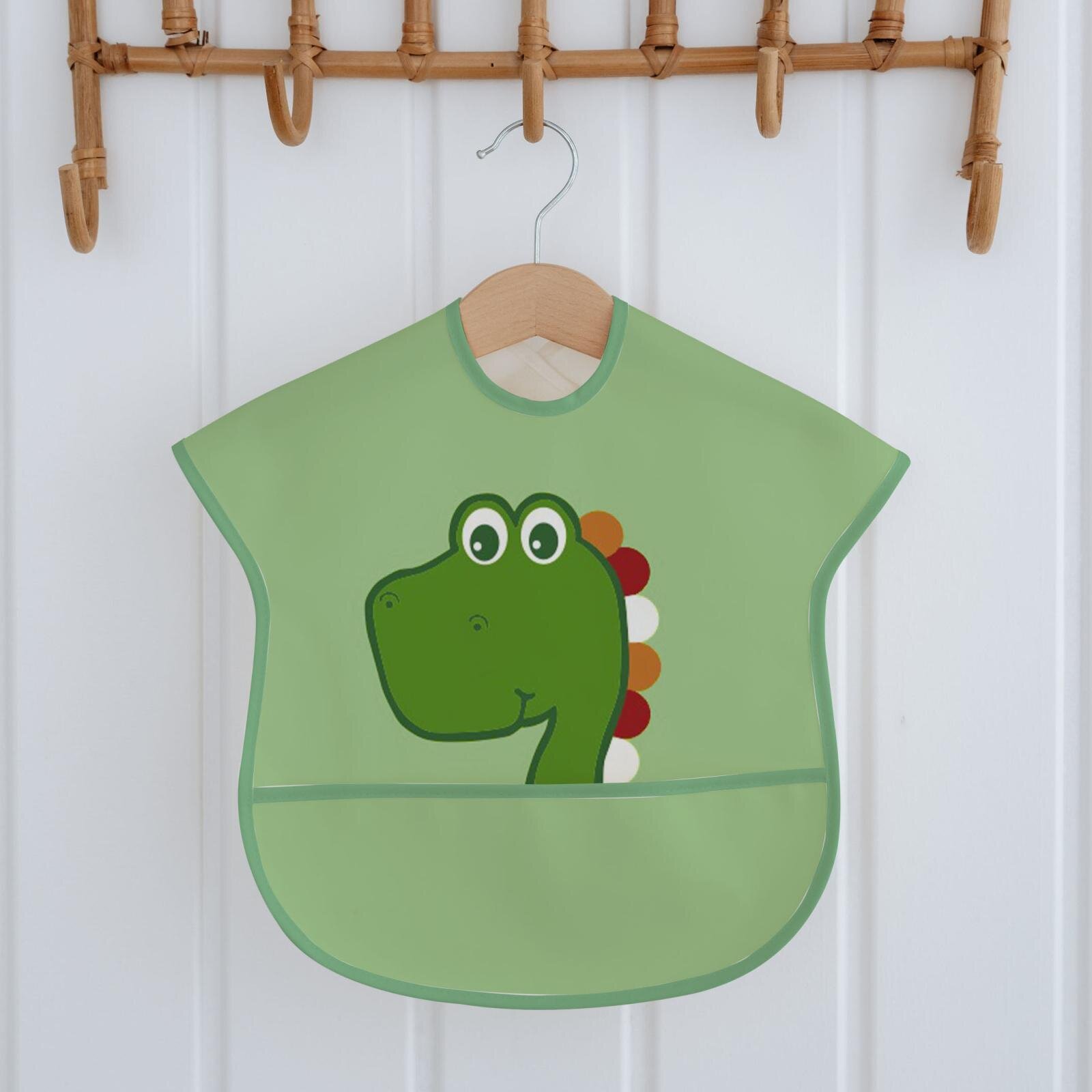 Sıvı Geçirmez Yarım Kollu Mama Önlüğü Dinazor Desen Sıvı Geçirmez Yarım Kollu Mama Önlüğü Dinazor Desen