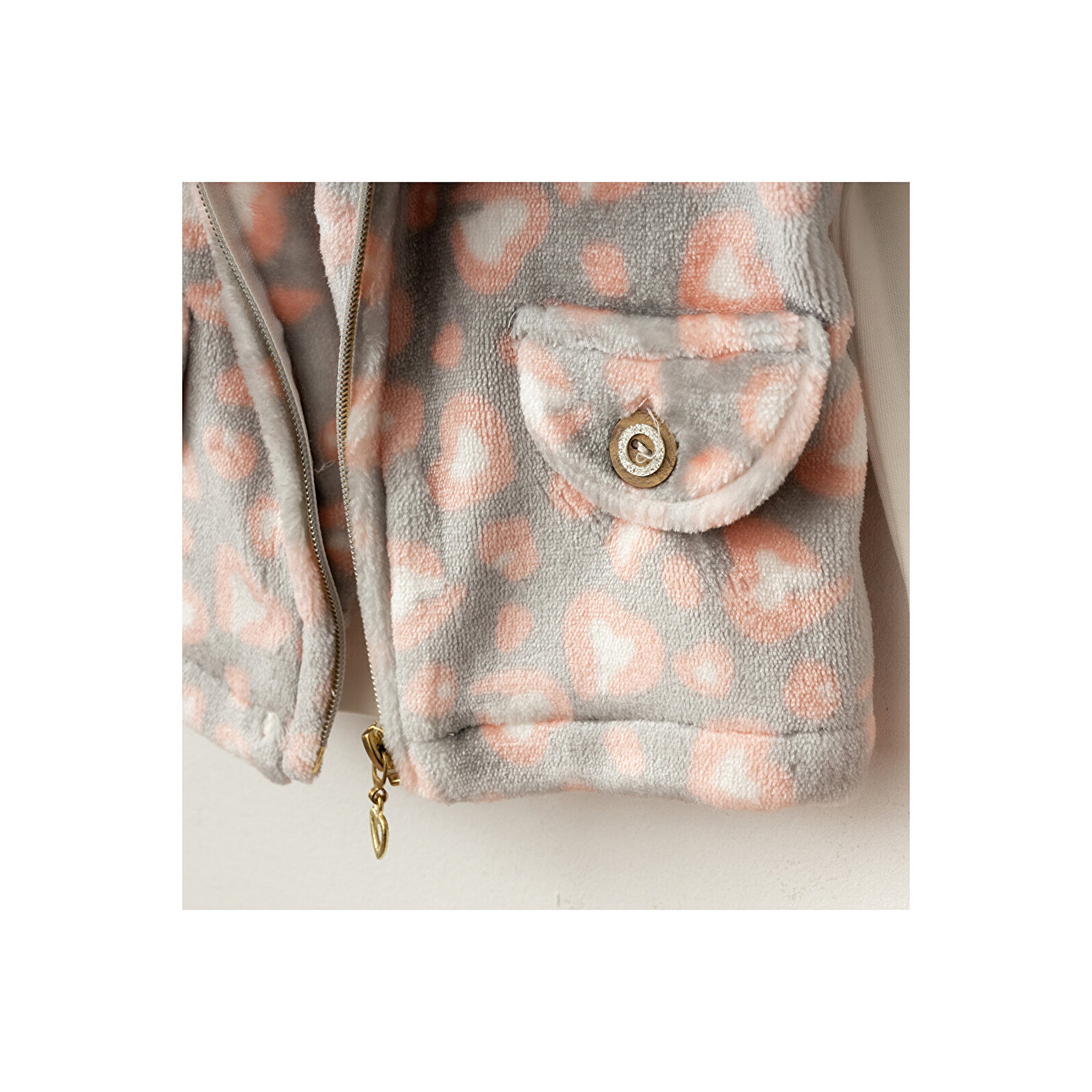 Leopar Desen Yelekli 3'Lü Takım