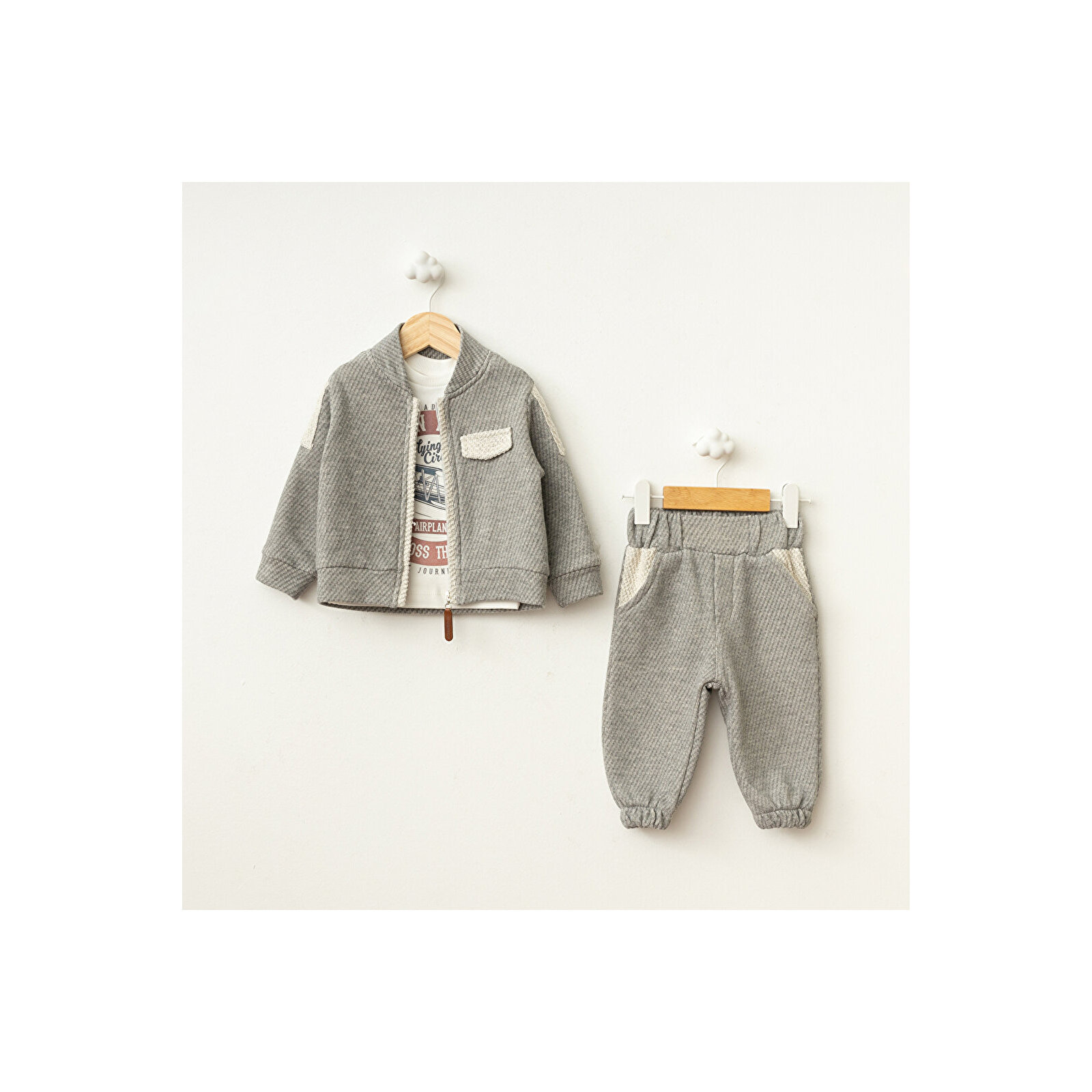 Fermuarlı 3'Lü Takım