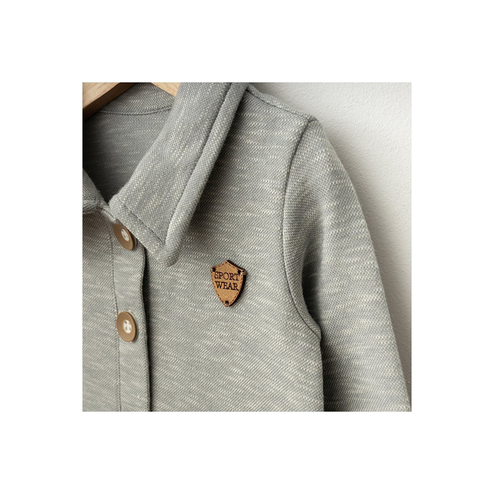 Gömlek Yaka Önden Düğmeli Tulum