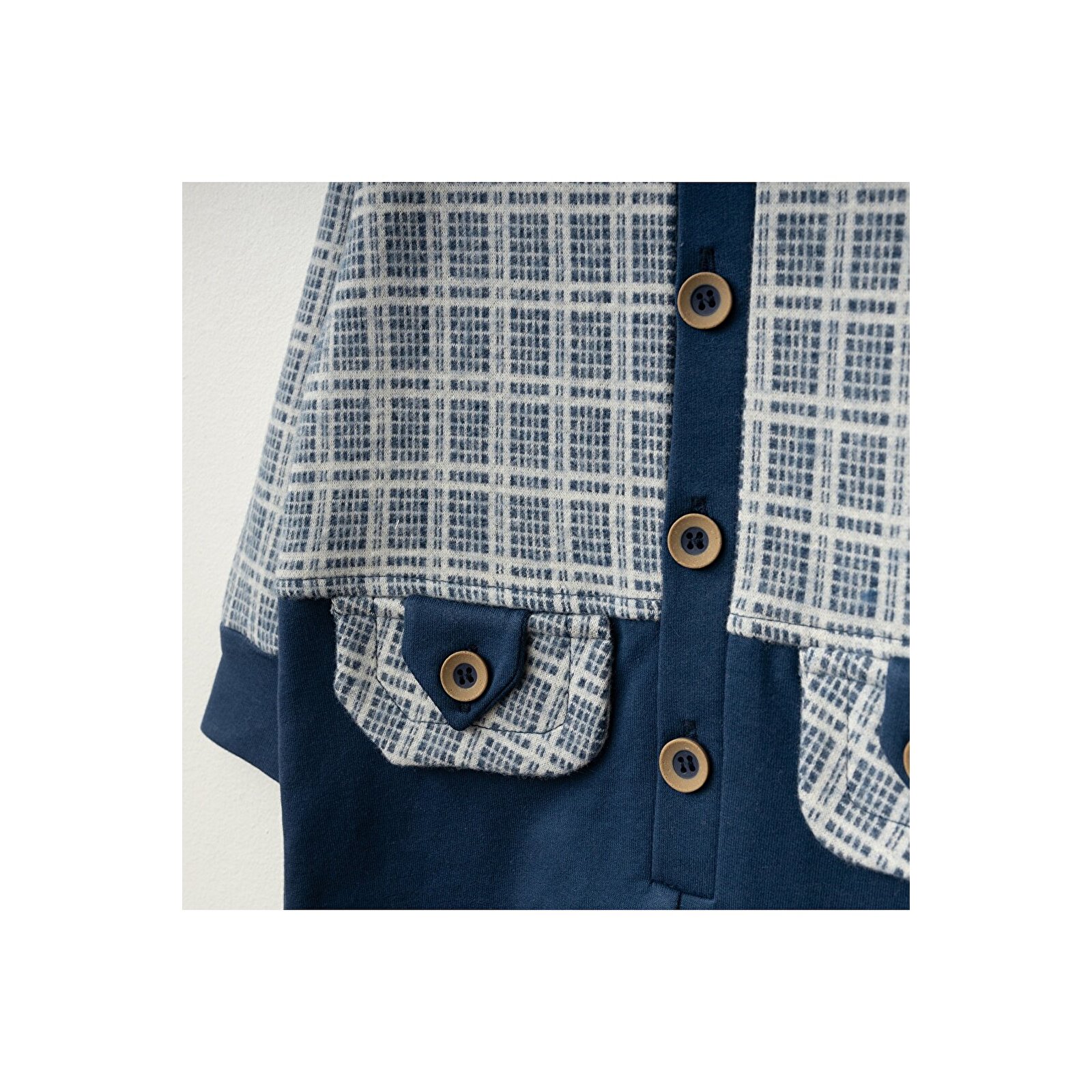 Kapüşonlu Önden Düğmeli Tulum