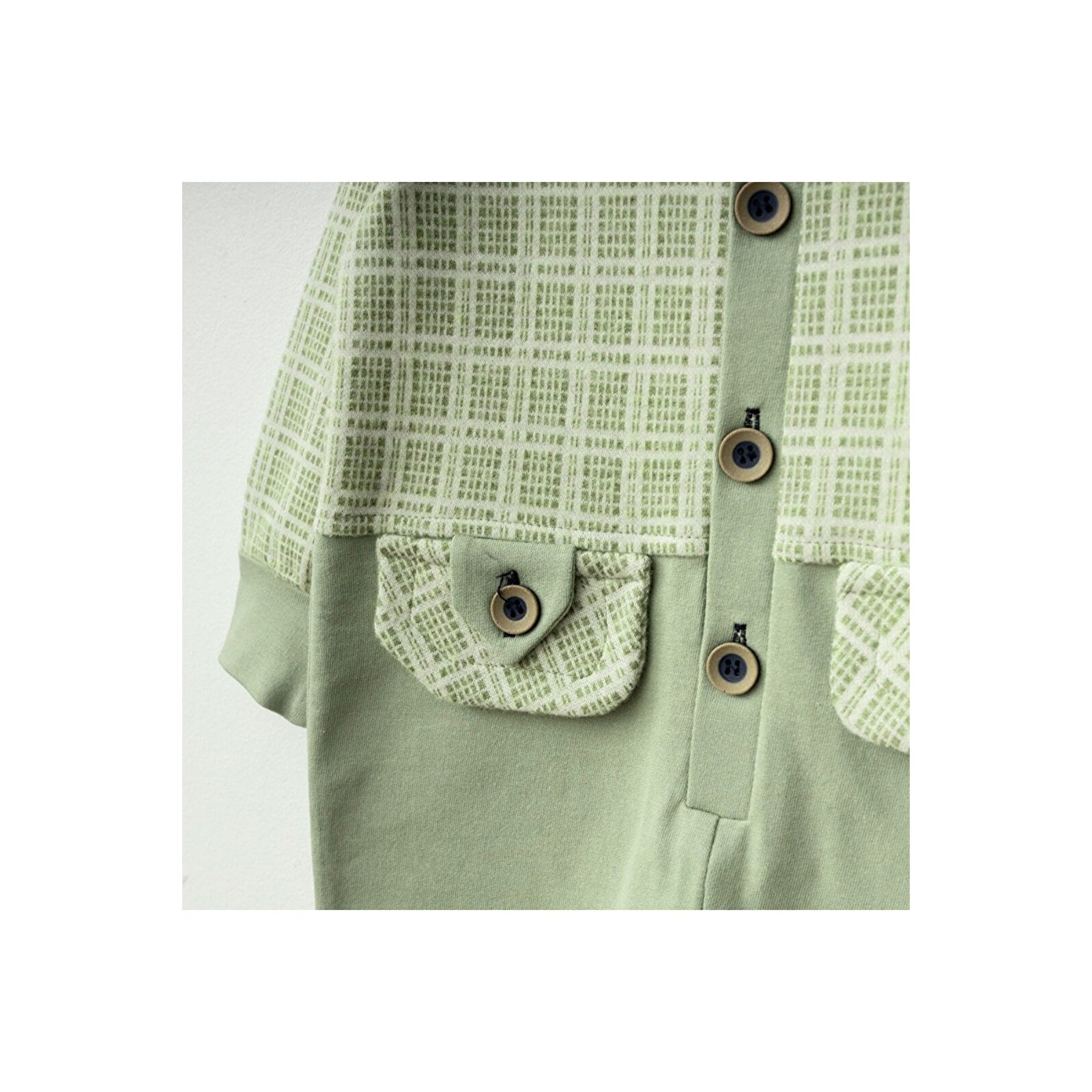 Kapüşonlu Önden Düğmeli Tulum