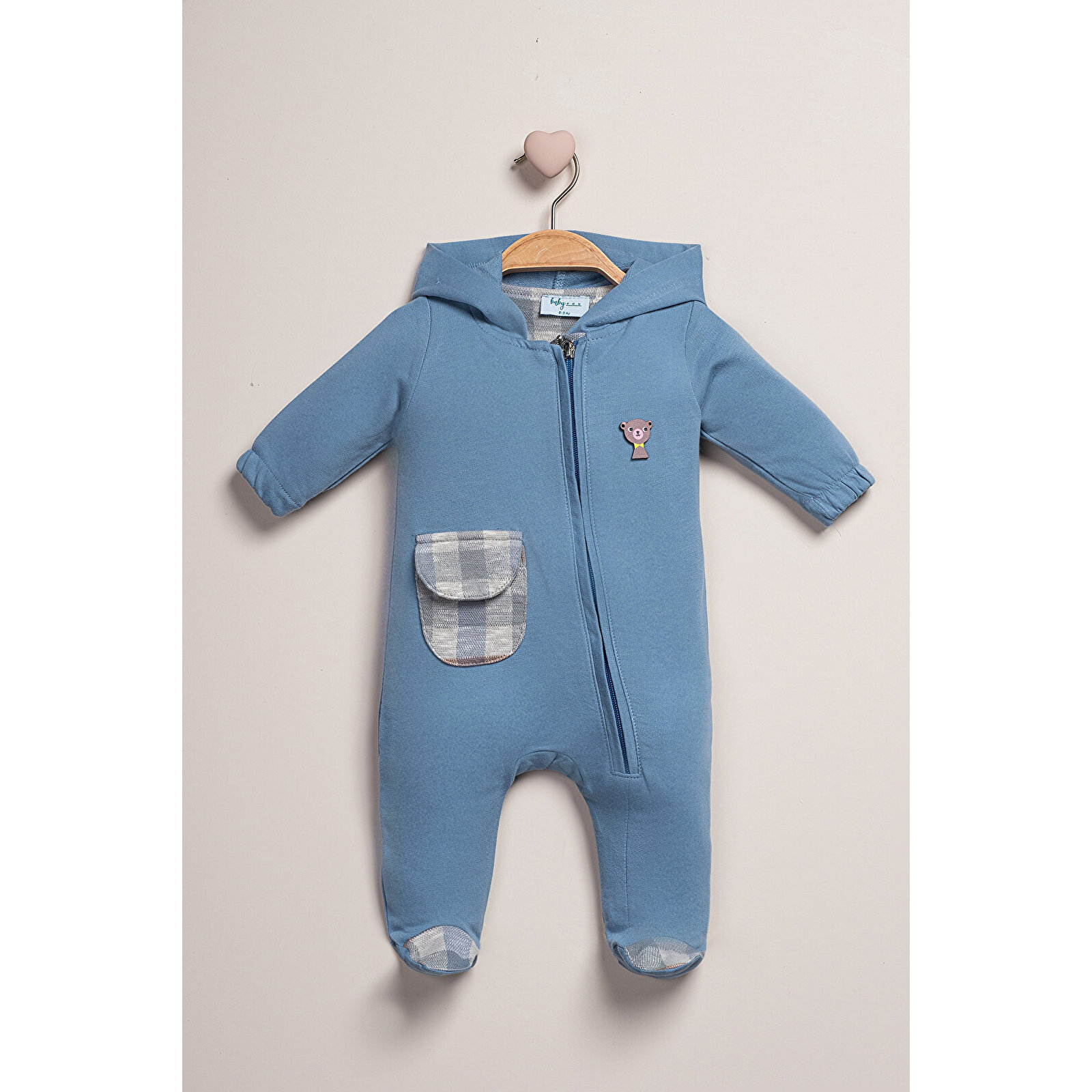 Kapüşonlu Fermuarlı Tulum