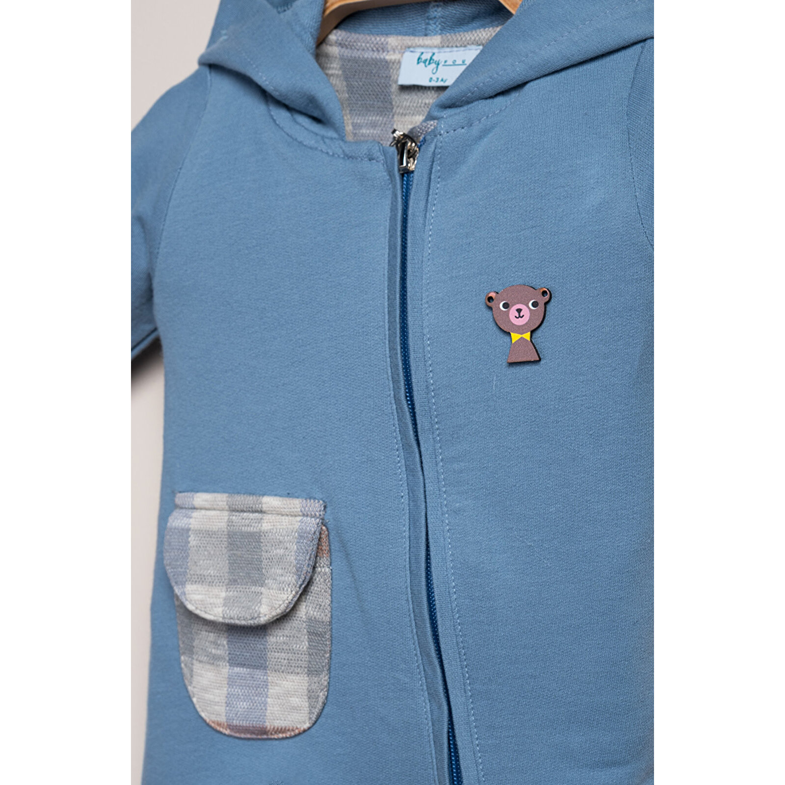 Kapüşonlu Fermuarlı Tulum