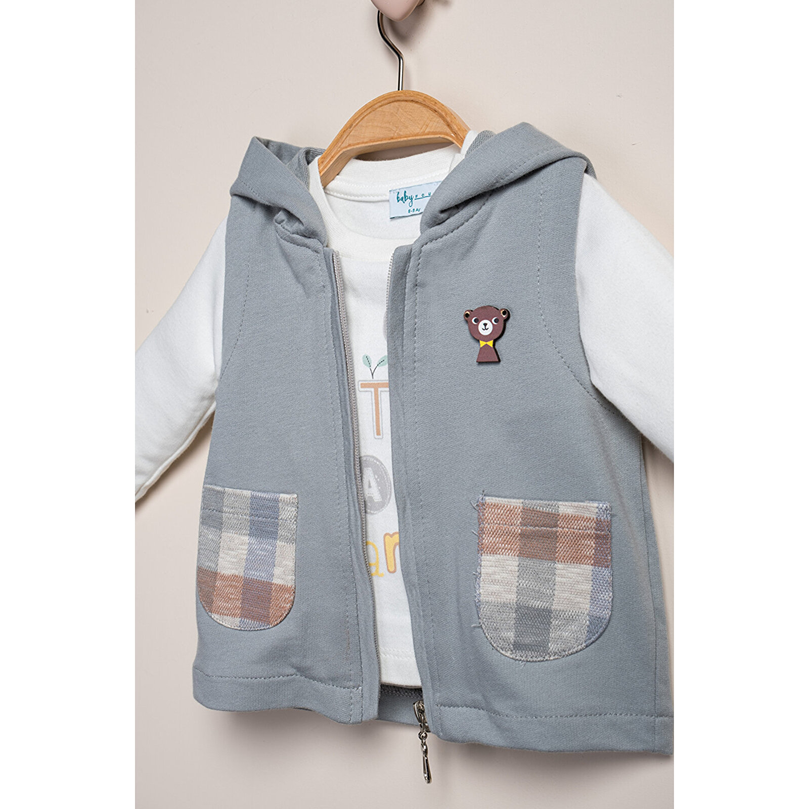 Yelek'Li Kapitone Pantolon 3'LüTakım