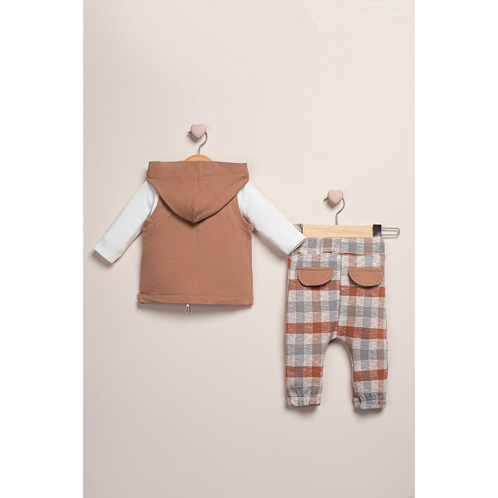 Yelek'Li Kapitone Pantolon 3'LüTakım