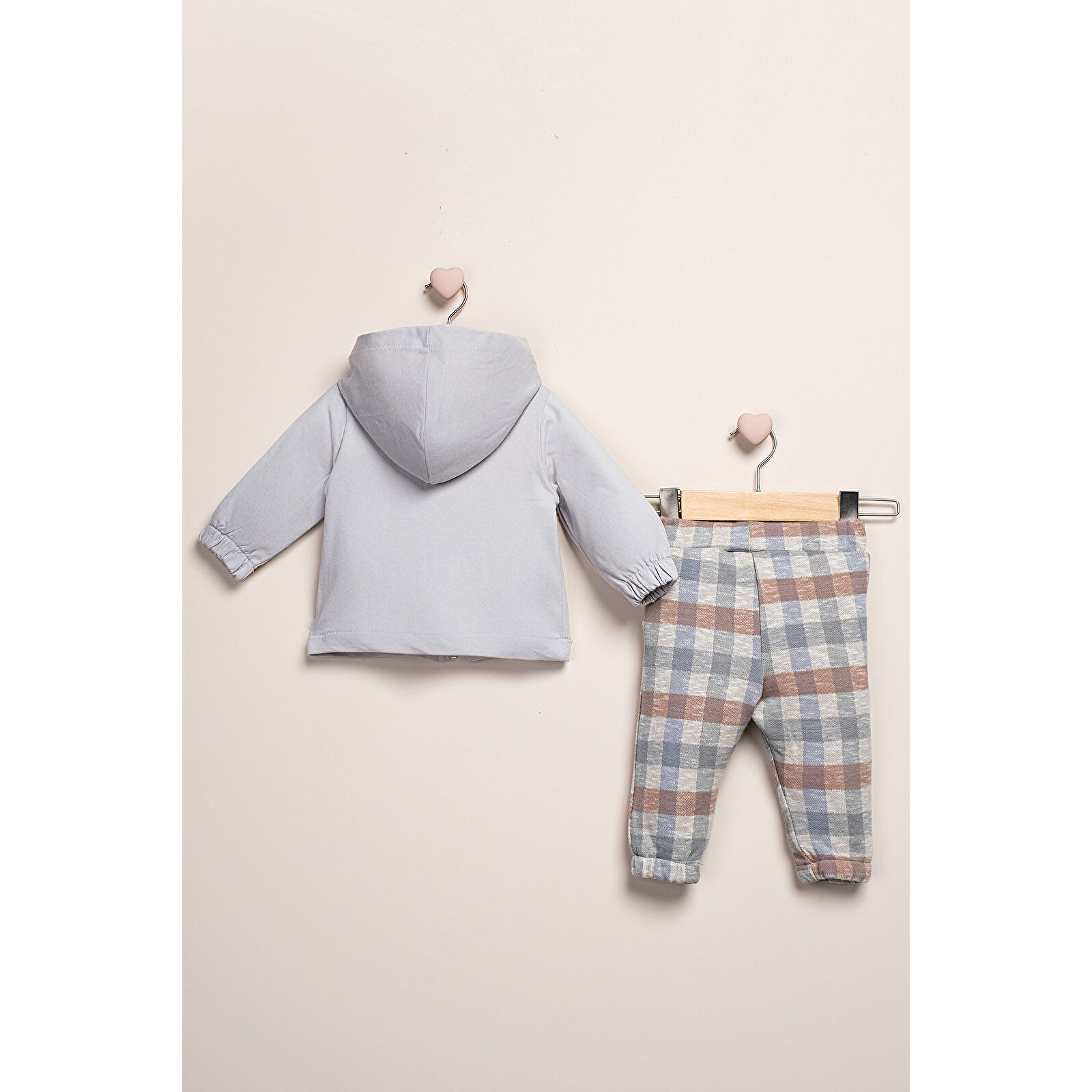 Kapüşonlu Puantiyeli 3'Lü Takım