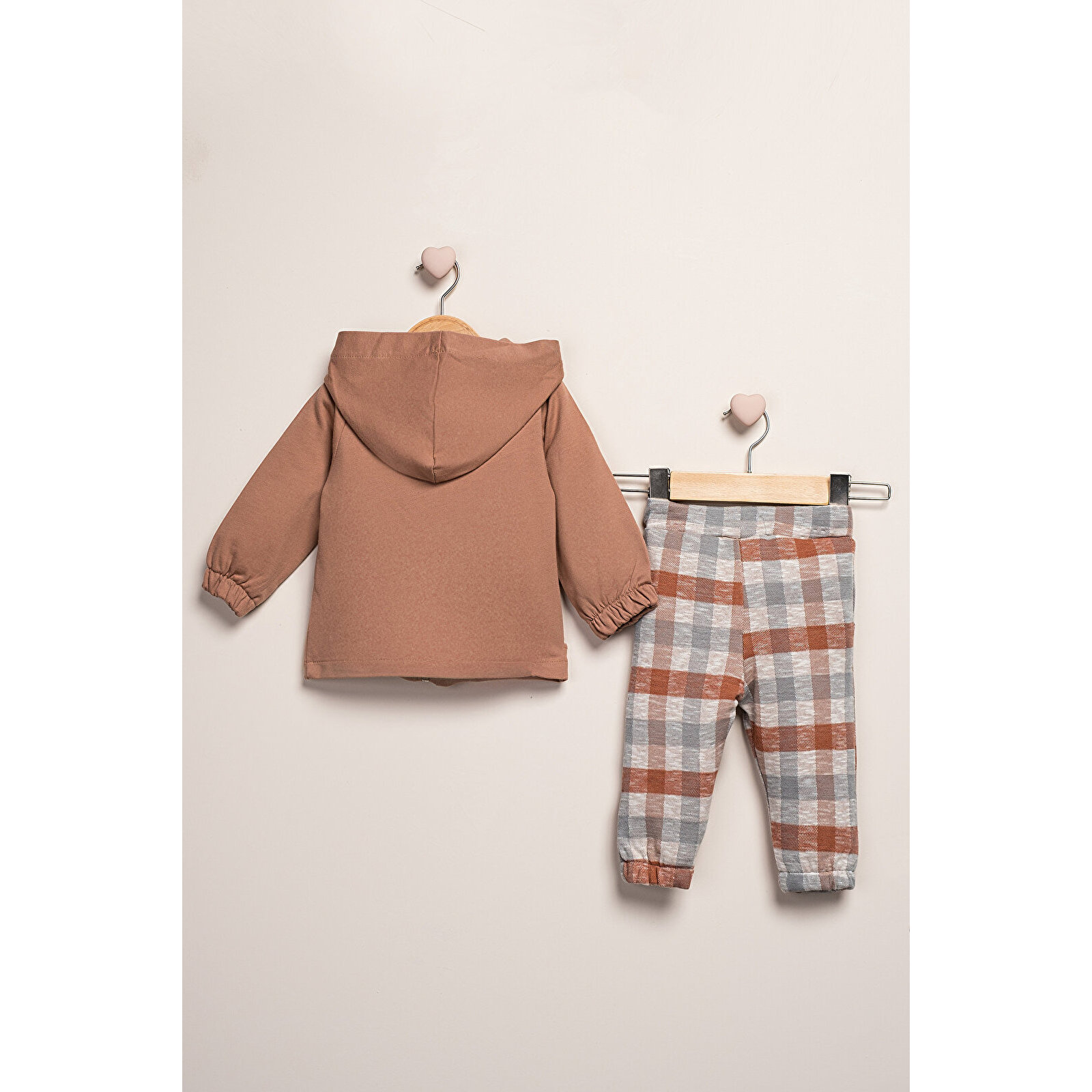 Kapüşonlu Puantiyeli 3'Lü Takım