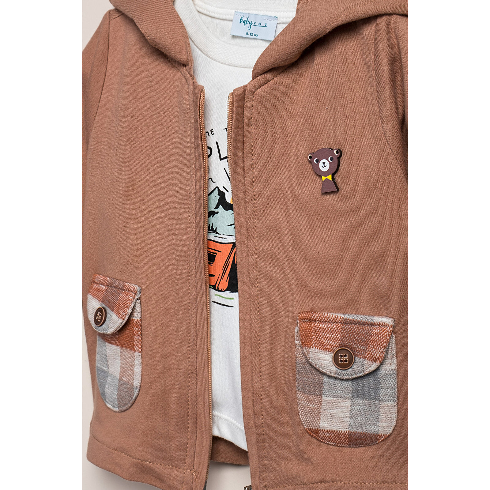 Kapüşonlu Puantiyeli 3'Lü Takım