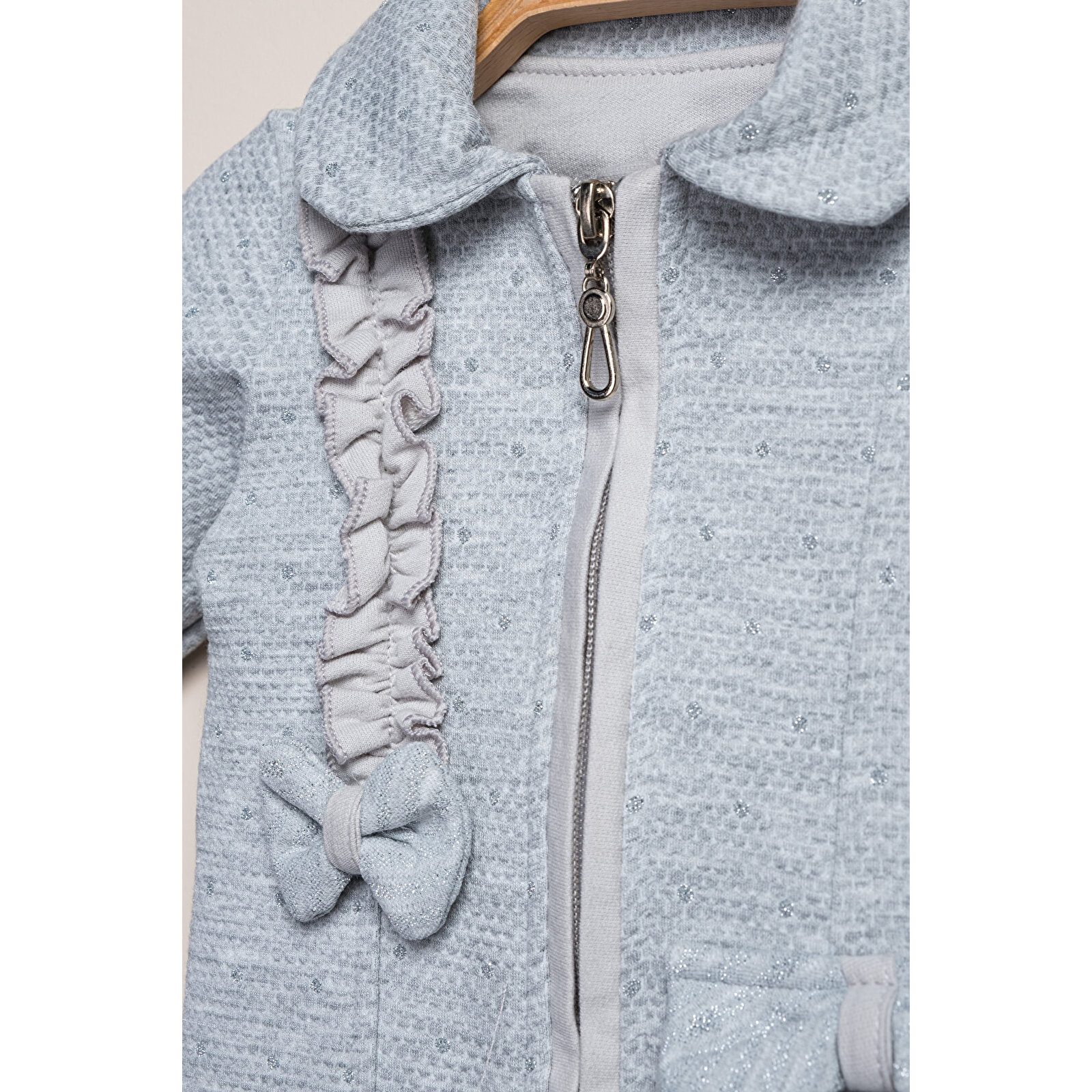 Fermuarlı Bebe Yaka Tulum