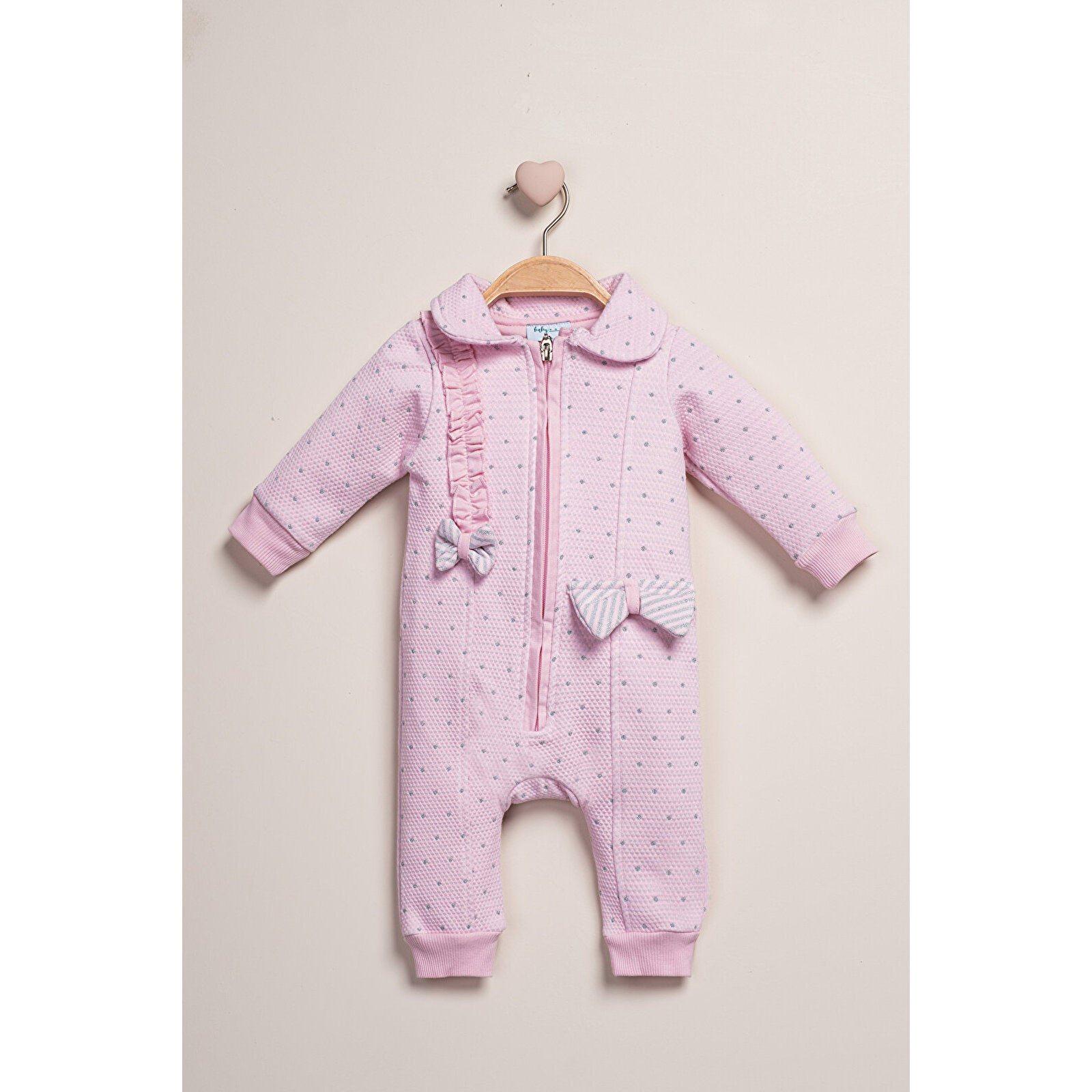 Fermuarlı Bebe Yaka Tulum