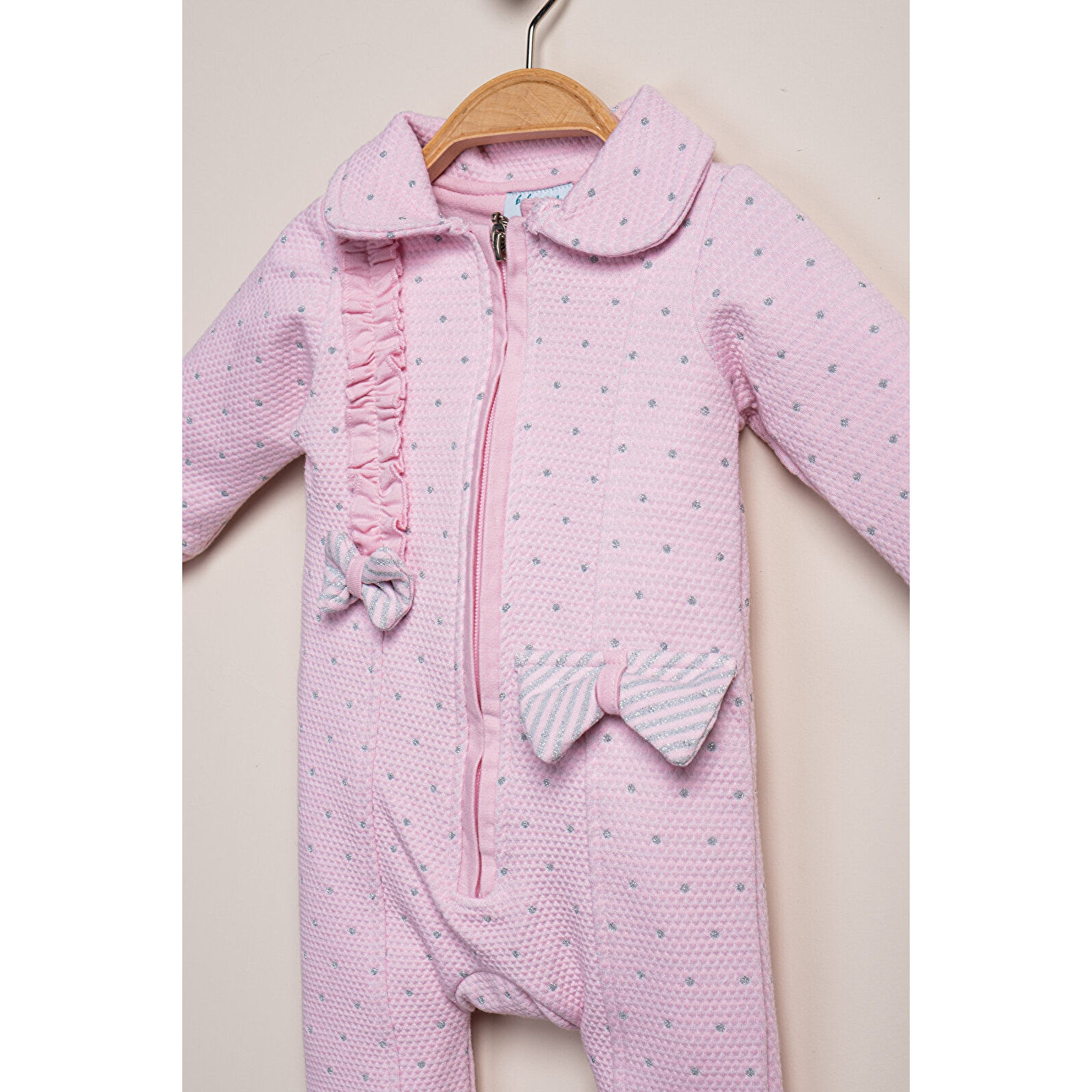 Fermuarlı Bebe Yaka Tulum