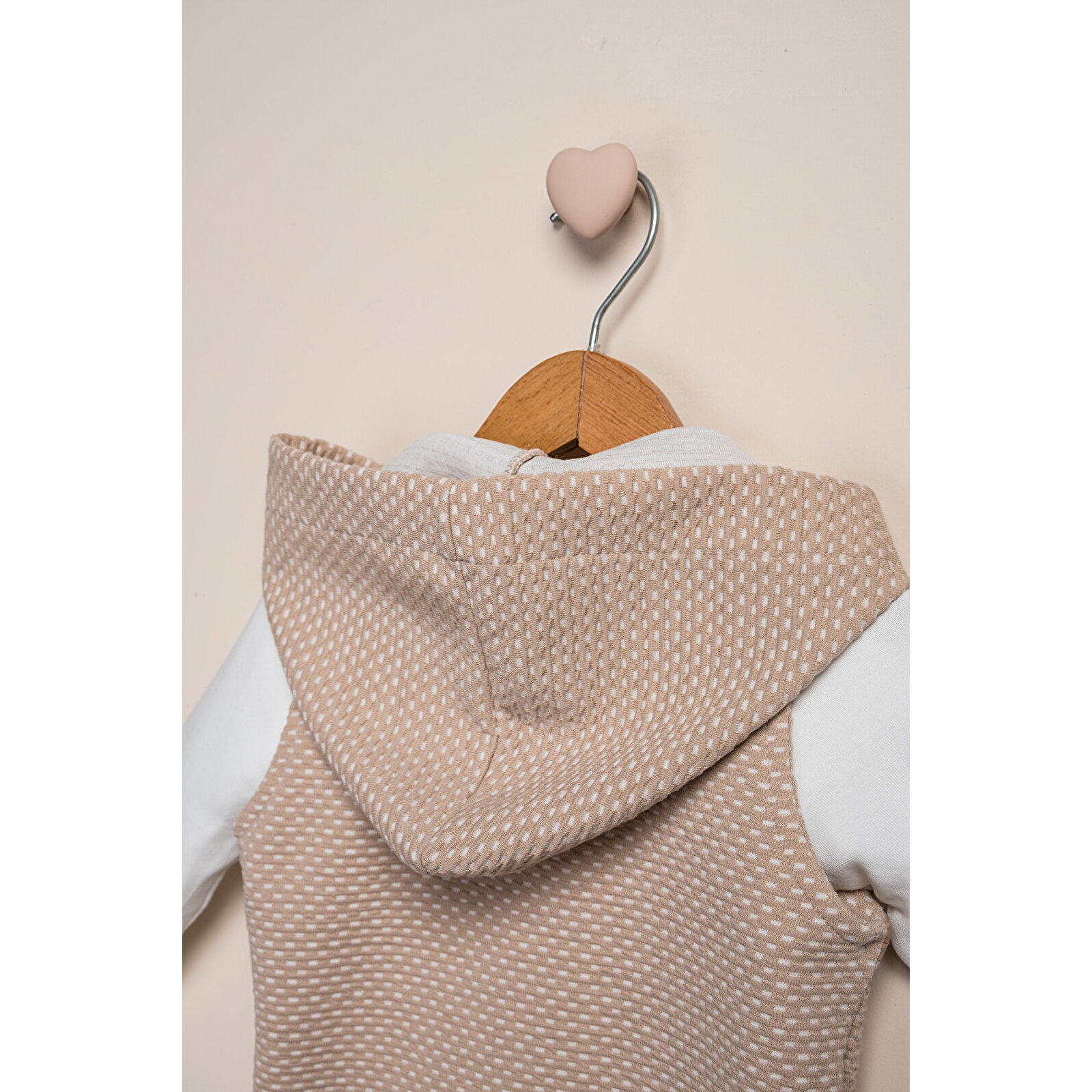 Kapüşonlu Yelekli 3'Lü Takım