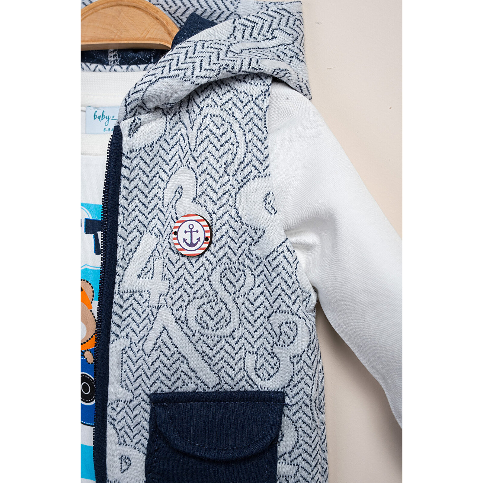 Yelekli Sayı Baskılı 3'Lü Takım