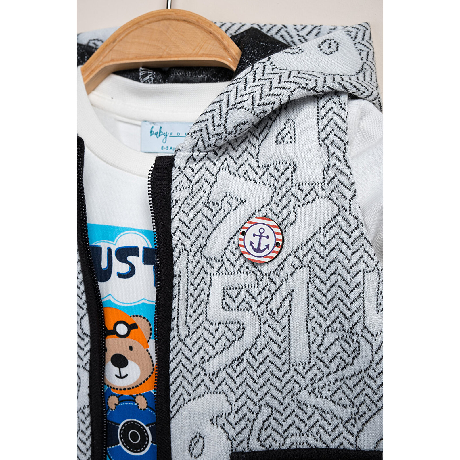 Yelekli Sayı Baskılı 3'Lü Takım