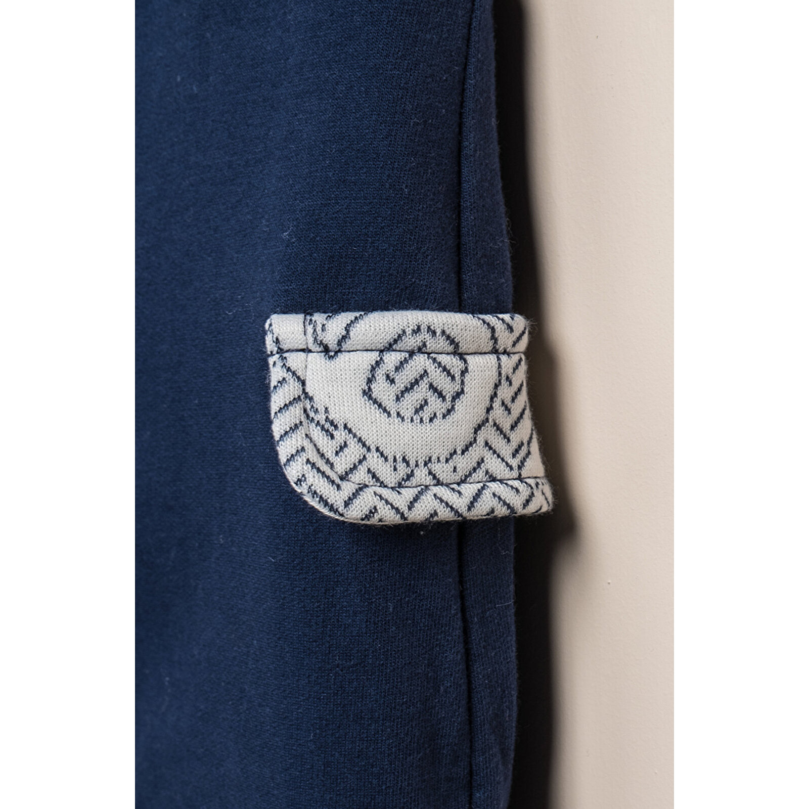 Kapüşonlu Hırka Sayı Baskılı 3'Lü Takım