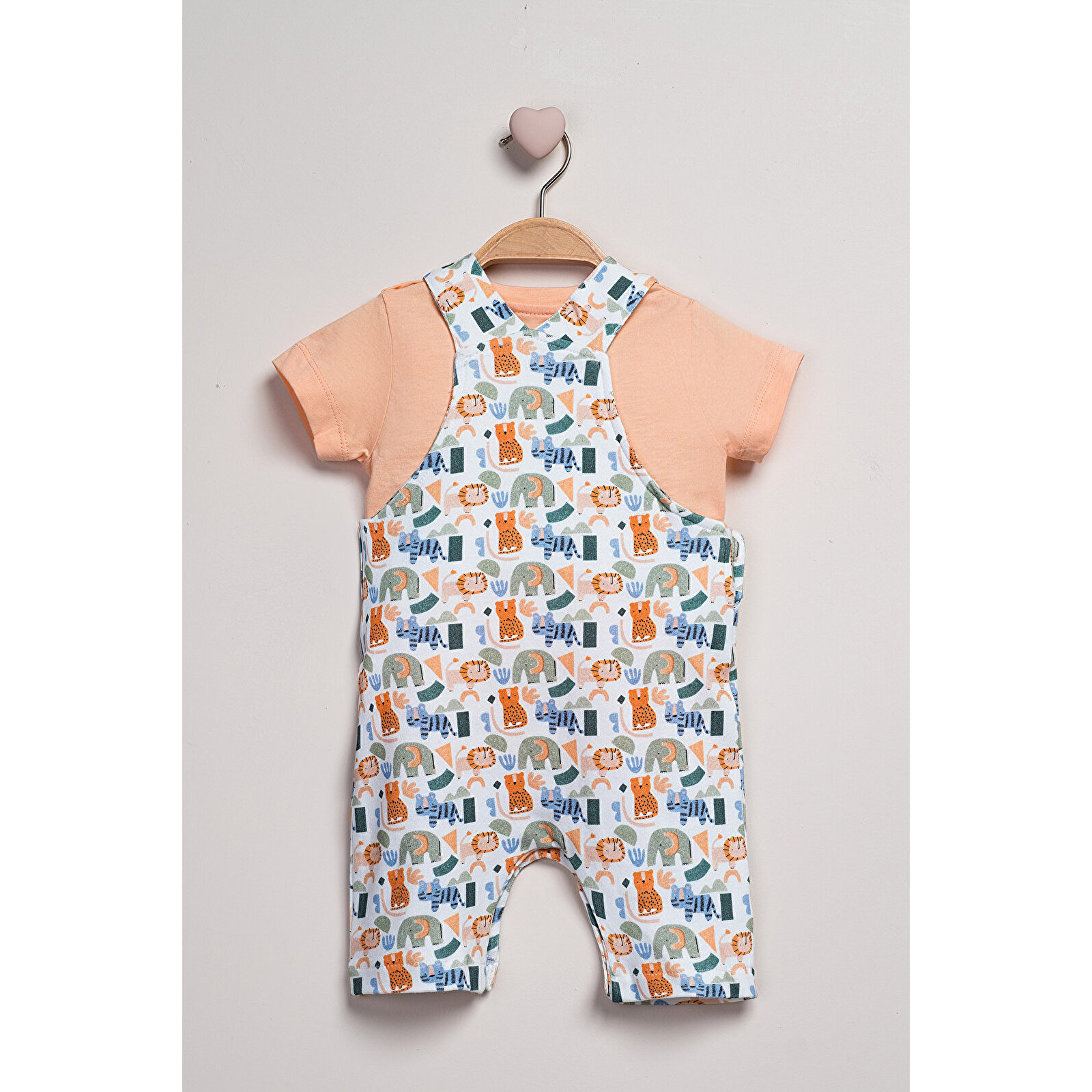 T-Shirt Salopet 2'li Takım T-Shirt Salopet 2'li Takım