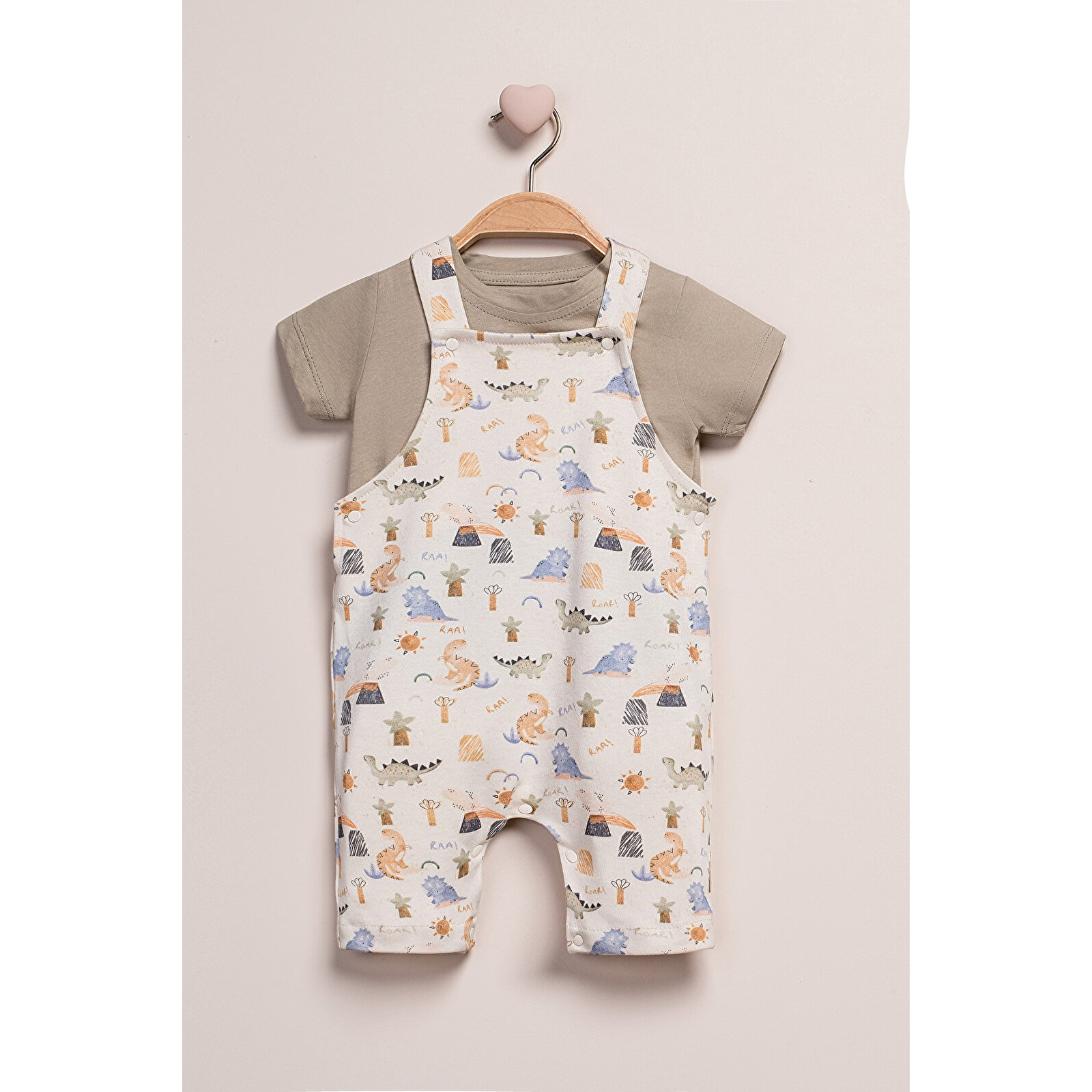 T-Shirt Salopet 2'li Takım T-Shirt Salopet 2'li Takım