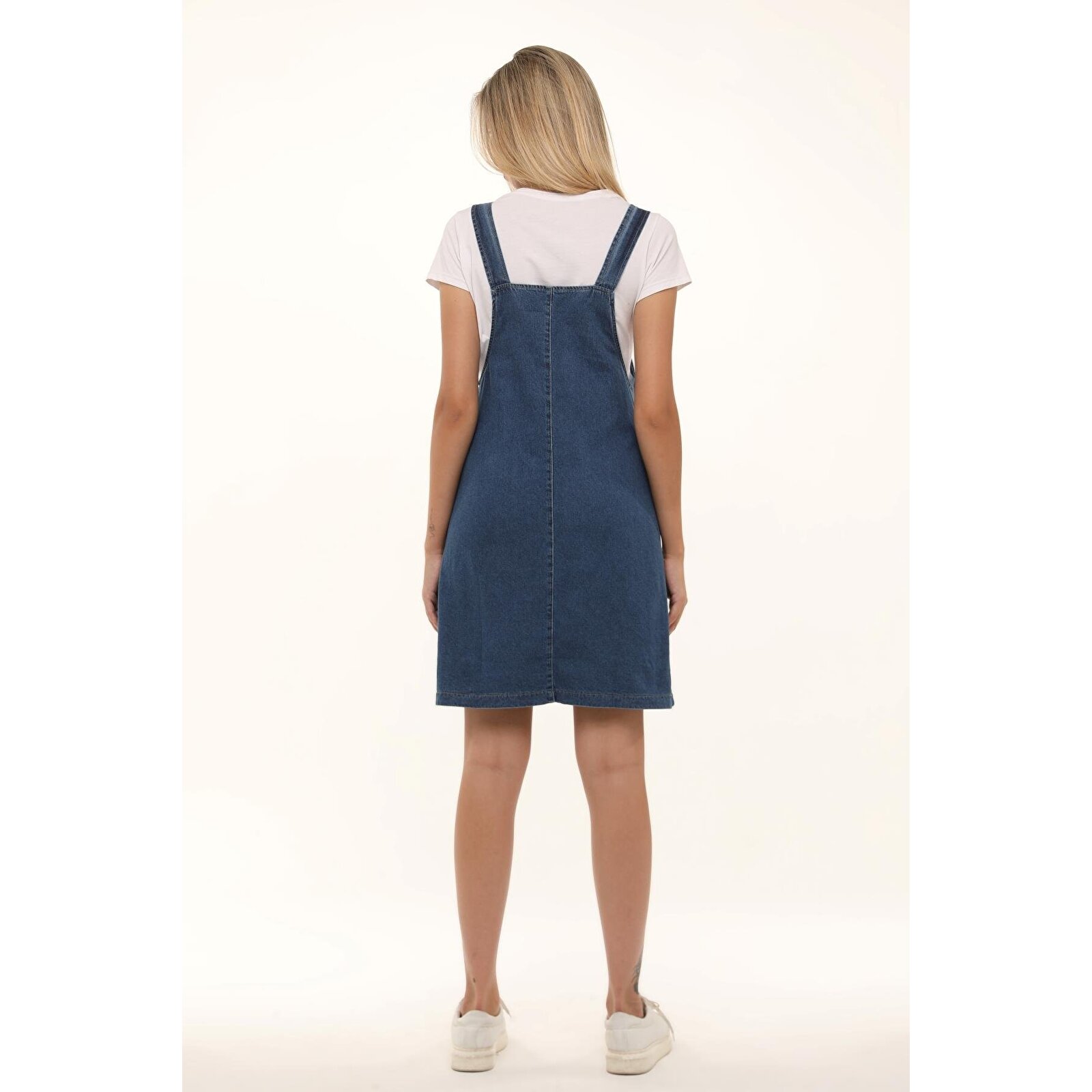 Mavi Kadın Hamile Denim Jile Elbise