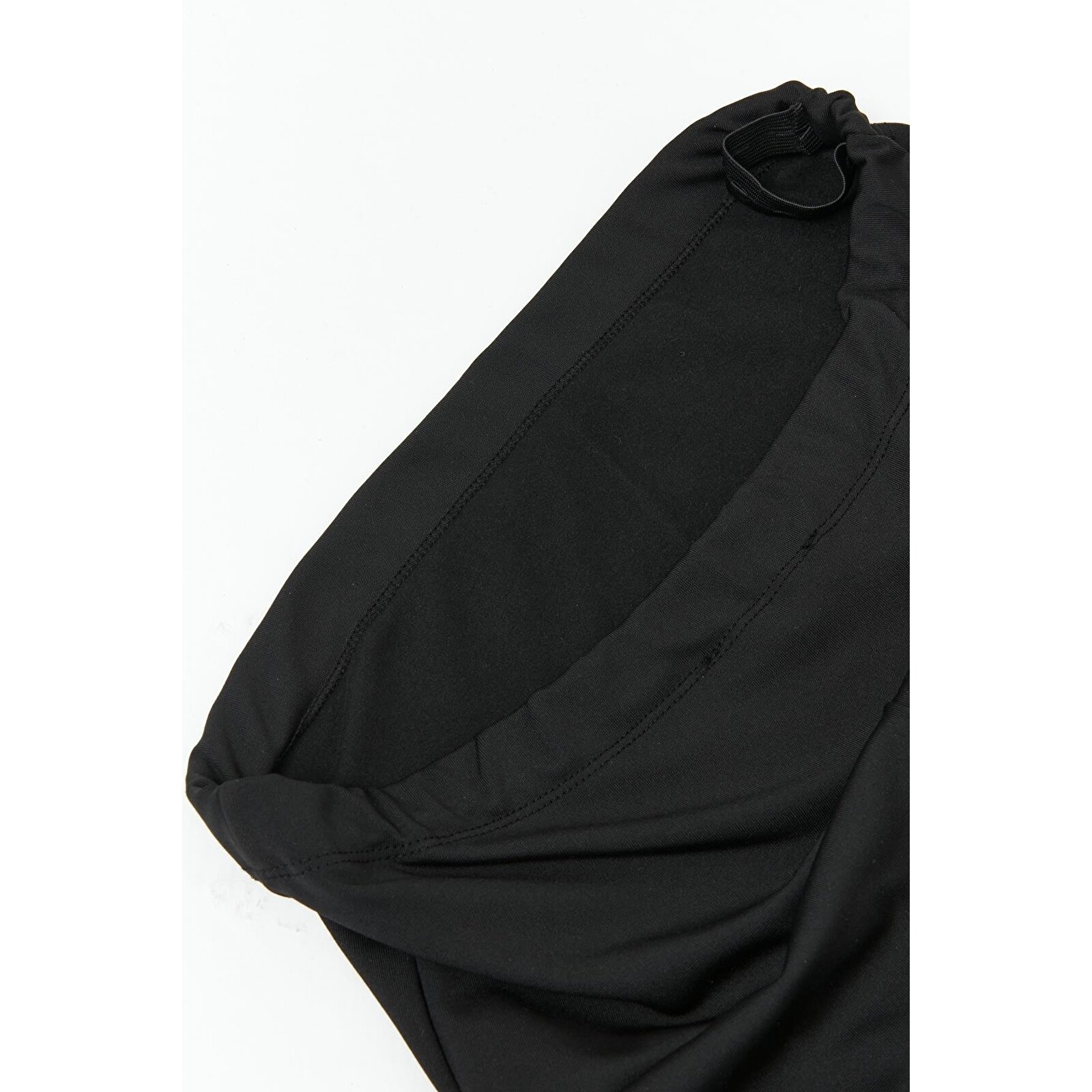 Siyah Beli Ayarlamalı Kadın Kışlık Termal İspanyol Paça Hamile Tayt