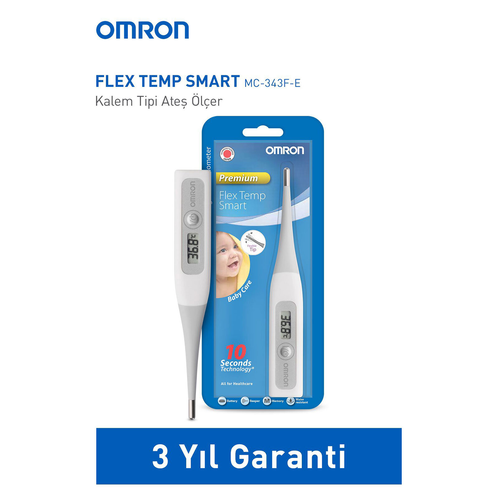 Flex Temp Start Dijital Çubuk Ateş Ölçer