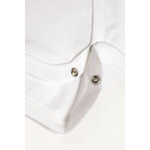 %100 Organik Pamuk 3lü Baskılı Kısa Kollu Bebek Body Ayıcık