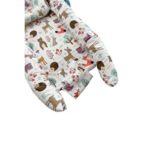 Nest Orman Desenli Çantalı Babynest Bebek Çantası Taşınabilir Anne Yanı Yatağı Nest Orman Desenli Çantalı Babynest Bebek Çantası Taşınabilir Anne Yanı Yatağı