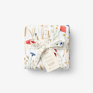 4 Katlı Müslin Örtü - Kır Çiçek Desenli Bebek Müslin Battaniyesi - Dört Katlı Müslin 100x110 Cm 4 Katlı Müslin Örtü - Kır Çiçek Desenli Bebek Müslin Battaniyesi - Dört Katlı Müslin 100x110 Cm