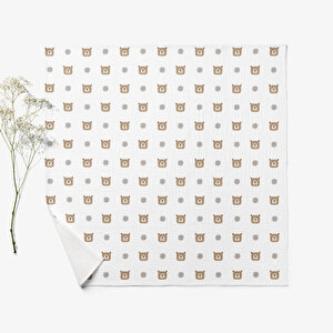 4 Katlı Müslin Örtü - Ayıcık Desenli Bebek Battaniyesi - Dört Katlı Müslin 100x110 Cm - Minimal Desen 4 Katlı Müslin Örtü - Ayıcık Desenli Bebek Battaniyesi - Dört Katlı Müslin 100x110 Cm - Minimal Desen