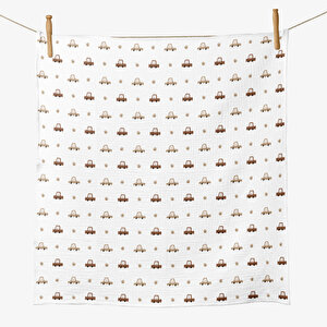 4 Katlı Müslin Örtü - Araba Desenli Bebek Battaniyesi - Dört Katlı Müslin 100x110 Cm 4 Katlı Müslin Örtü - Araba Desenli Bebek Battaniyesi - Dört Katlı Müslin 100x110 Cm