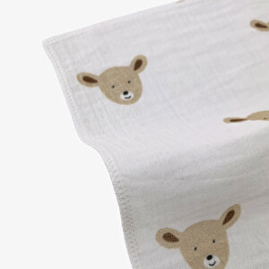 5'li Paket 2 Katlı Müslin Bebek Ağız Mendili %100 Pamuk 25x25 Cm 5'li Paket 2 Katlı Müslin Bebek Ağız Mendili %100 Pamuk 25x25 Cm