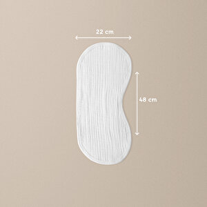 8 Katlı Müslin Bebek Omuz Mendili - %100 Pamuk - 4'lü Paket - Omuz Örtüsü -Ekru Renk