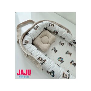 Çantalı Babynest Taşınabilir Anne Yanı Islanan Panda Pike Babynest