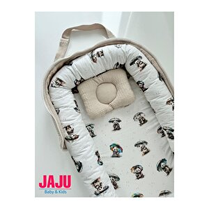 Çantalı Babynest Taşınabilir Anne Yanı Islanan Panda Pike Babynest
