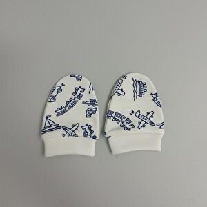 %100 Pamuklu 2'li Eldiven Seti - Beyaz / Araçlar %100 Pamuklu 2'li Eldiven Seti - Beyaz / Araçlar