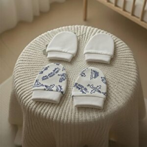 %100 Pamuklu 2'li Eldiven Seti - Beyaz / Araçlar %100 Pamuklu 2'li Eldiven Seti - Beyaz / Araçlar