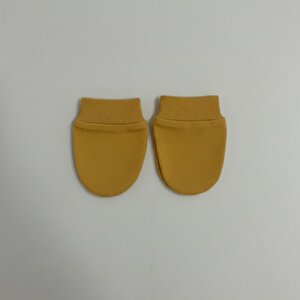 %100 Pamuklu 2'li Eldiven Seti - Hardal / Ayıcık %100 Pamuklu 2'li Eldiven Seti - Hardal / Ayıcık