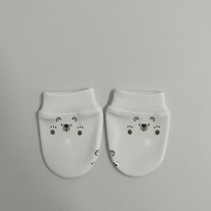 %100 Pamuklu 2'li Eldiven Seti - Hardal / Ayıcık %100 Pamuklu 2'li Eldiven Seti - Hardal / Ayıcık