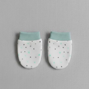 %100 Pamuklu 2'li Eldiven Seti - Beyaz / Yıldızlar %100 Pamuklu 2'li Eldiven Seti - Beyaz / Yıldızlar