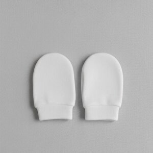 %100 Pamuklu 2'li Eldiven Seti - Beyaz / Yıldızlar %100 Pamuklu 2'li Eldiven Seti - Beyaz / Yıldızlar