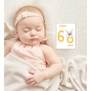 Bebek Hediyelik Yenidoğan Bornoz %100 Pamuk Ve Aylık Konsept Anı Kart 12'li, Kız Baby Shower Hediye Bebek Hediyelik Yenidoğan Bornoz %100 Pamuk Ve Aylık Konsept Anı Kart 12'li, Kız Baby Shower Hediye