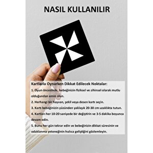Siyah Beyaz Bebek Zeka Kartları, Yenidoğan Beyin Gelişimi Eğitici Kart, Hediyelik, 0-3 Ay, 36 Adet Siyah Beyaz Bebek Zeka Kartları, Yenidoğan Beyin Gelişimi Eğitici Kart, Hediyelik, 0-3 Ay, 36 Adet