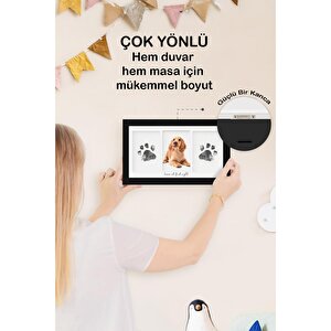 Bebek El Ayak İzi Seti, Erkek Kız Yenidoğan Bebek Hediyesi, Temaszız Mürekkep Baskı Seti (2 Adet)