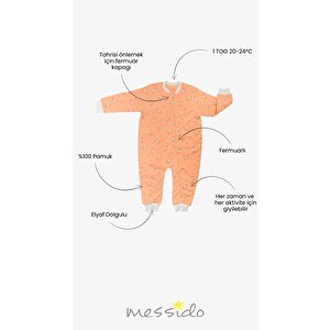 Kız Ördekli Desen Uyku Tulumu Fermuarlı 1TOG Bisiklet Yaka Ribanalı Paça Uzun Kol Kız Ördekli Desen Uyku Tulumu Fermuarlı 1TOG Bisiklet Yaka Ribanalı Paça Uzun Kol