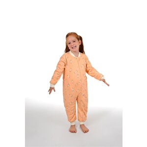 Kız Ördekli Desen Uyku Tulumu Fermuarlı 1TOG Bisiklet Yaka Ribanalı Paça Uzun Kol Kız Ördekli Desen Uyku Tulumu Fermuarlı 1TOG Bisiklet Yaka Ribanalı Paça Uzun Kol