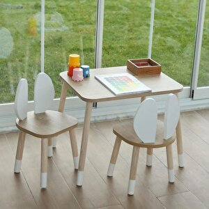 The Bunny Çocuk Masası ve 2 Sandalye The Bunny Çocuk Masası ve 2 Sandalye