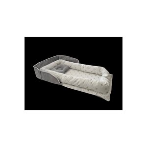 Gri Waffle Micky Desenli Çantalı Babynest Bebek Çantası Taşınabilir Anne Yanı Yatağı Gri Waffle Micky Desenli Çantalı Babynest Bebek Çantası Taşınabilir Anne Yanı Yatağı