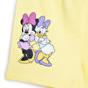 Kız Bebek Şort İki İplik Kumaş Minnie Mouse Sarı