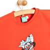 Kız Bebek Tshirt Minnie Mouse Bisiklet Yaka Kısa Kol Kırmızı